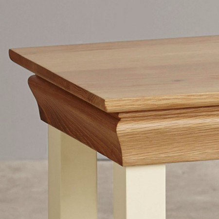 Oak04 : Đôn Góc Trang Trí Gỗ Sồi - 1 Tầng
